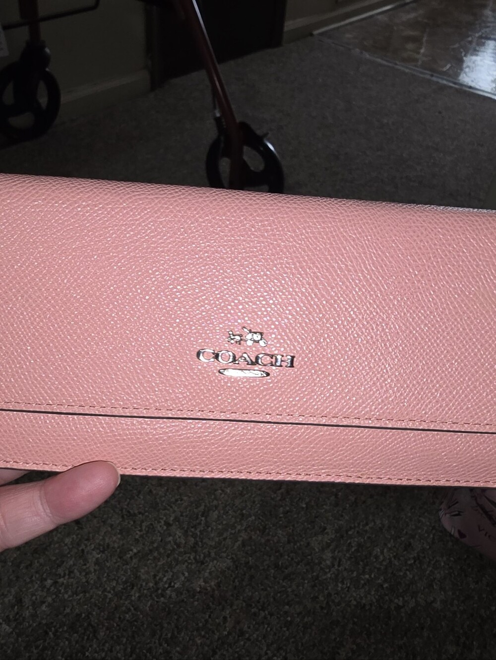 Coach Pink Leather Tote with Matching Wallet Silver Hardware - Picture 12 of 13